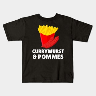 Currywurst & Pommes Bratwurst Fastfood Kids T-Shirt